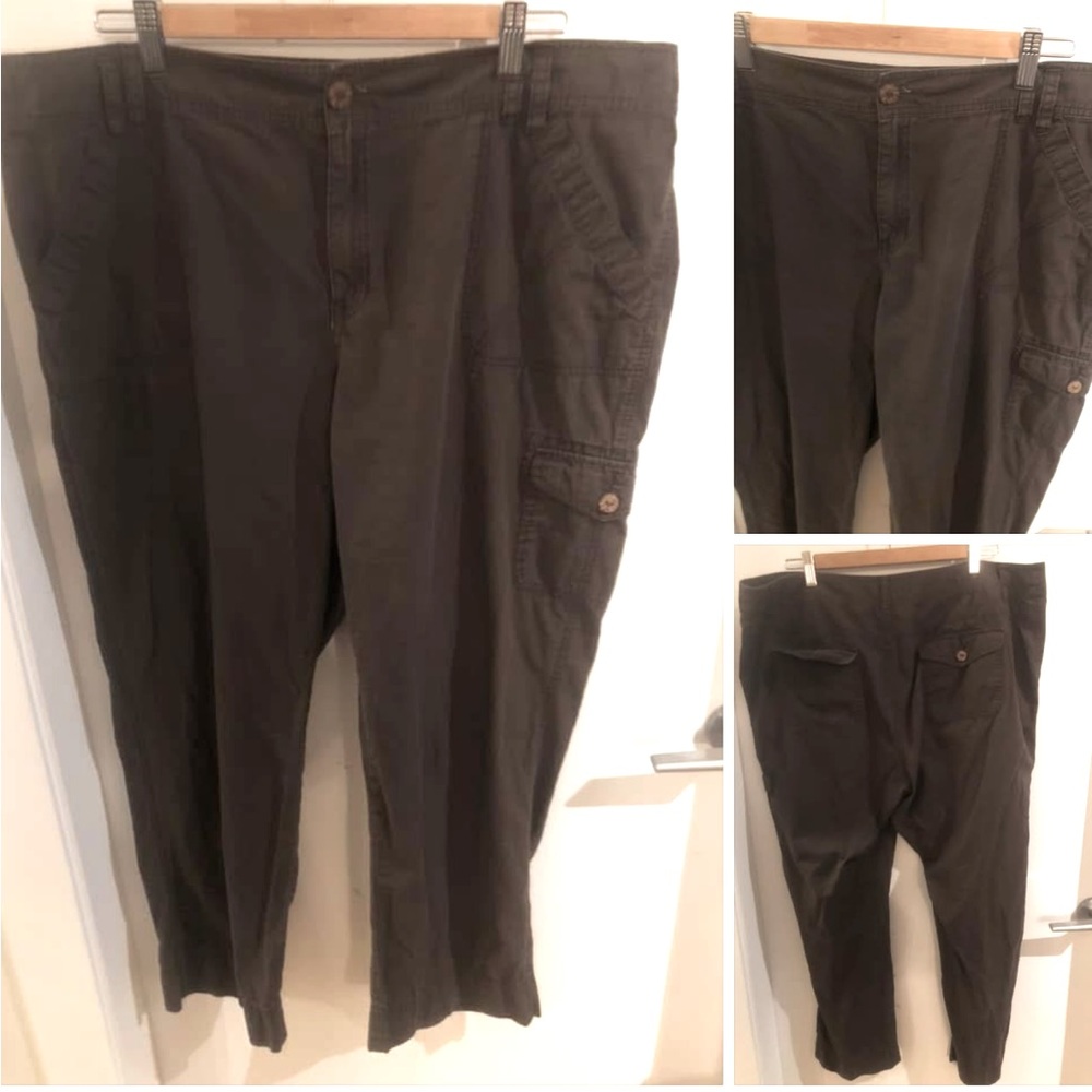 5/$20👟Flair Sport 16W Brown cargo pant ** suggest a 14/16 Fit**